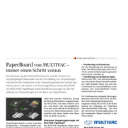 PaperBoard von MULTIVAC – immer einen Schritt voraus